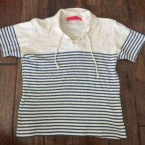 Striped polo shirt